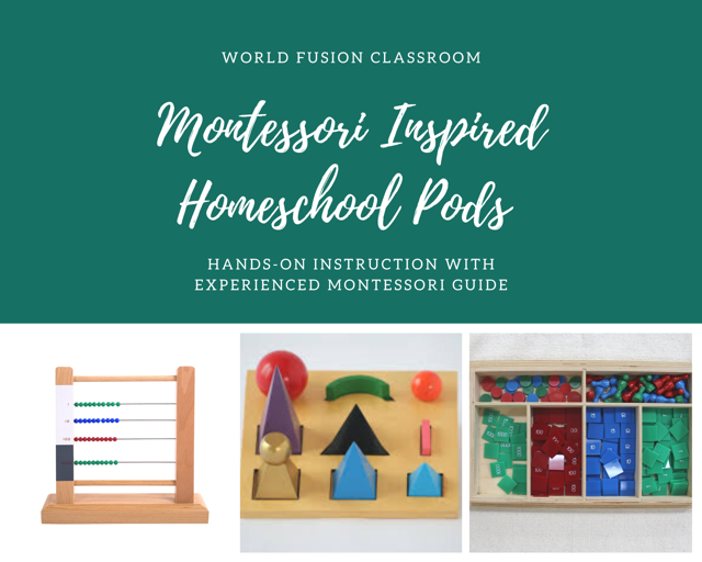 montessori inspired homeschool pods